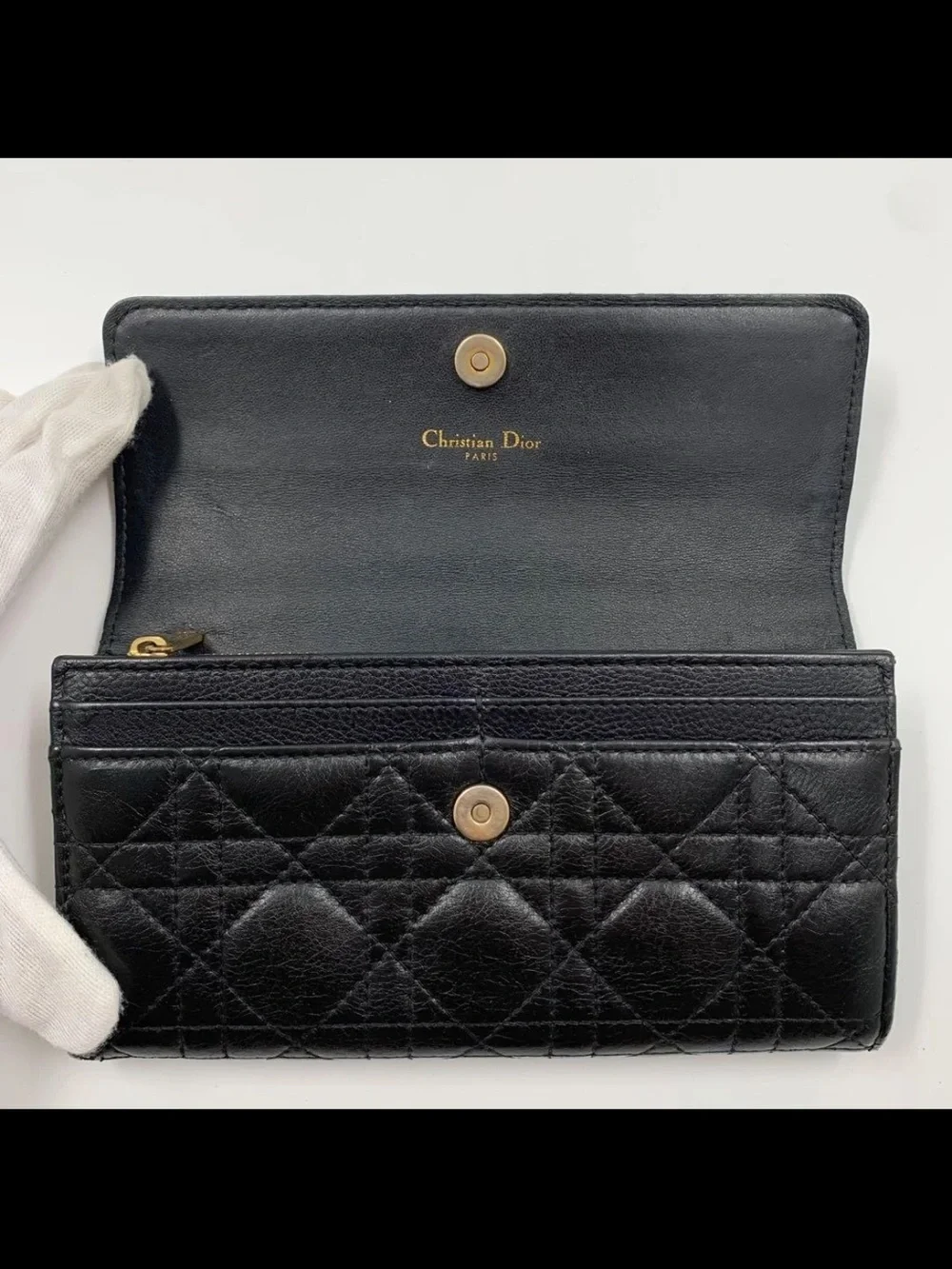 Dior compact wallet